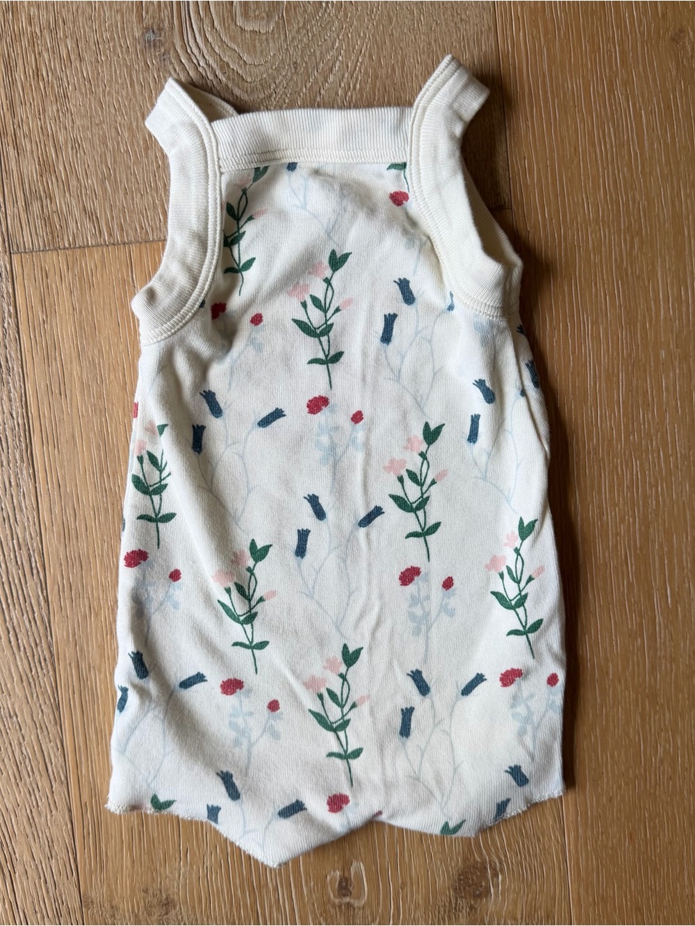 Fin & Vince Cream Floral Baby Romper
